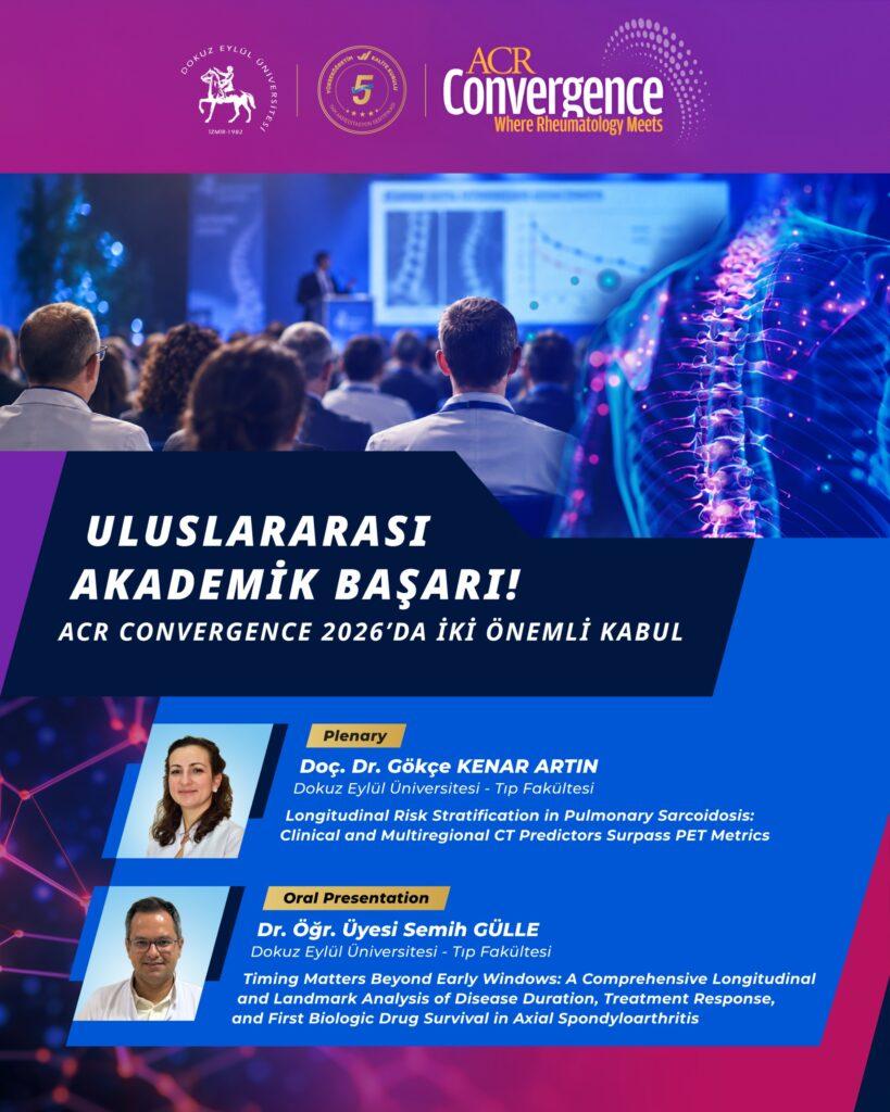 DEÜ’nün İki Bilimsel Çalışması ACR Convergence 2026’da